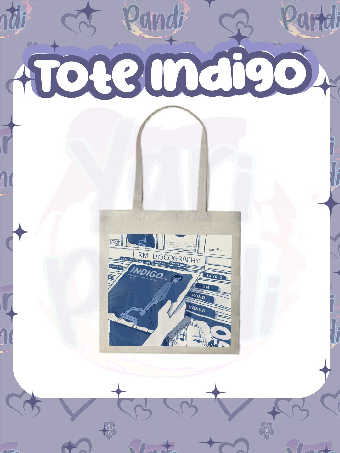 Tote Bag: RM - Indigo